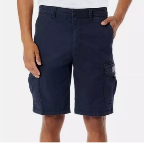 NEW Unionbay Men's Size 32 Cargo Shorts Blue Cotton Blend - Picture 1 of 8